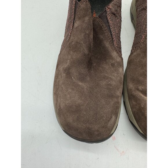 Merrell Womens Suede Slip-On Loafers Shoes 9 Brown Casual Hiking Outdoors - Picture 4 of 13